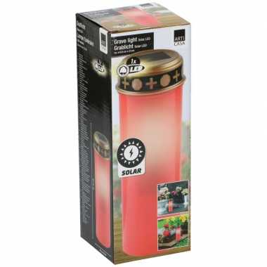 Rode led grafkaars op zonne energie