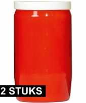12x rode grafkaarsen gedenklichten 7 x 18 cm 9 dagen